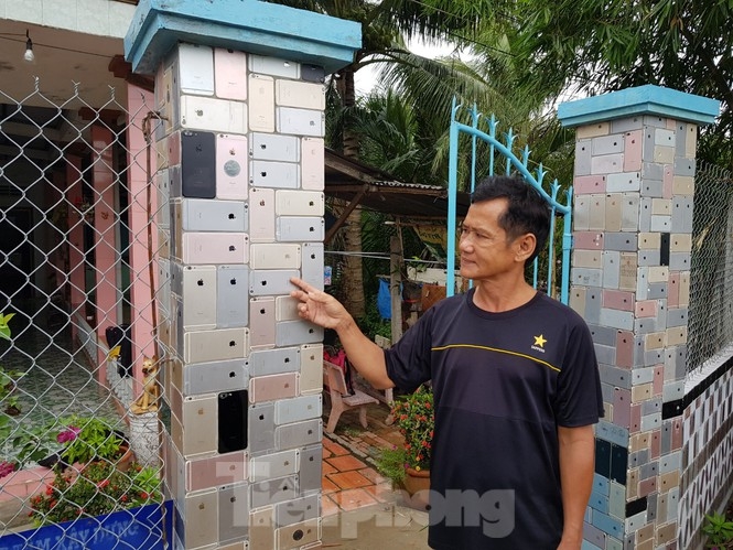 Unique iPhone-case-lodged wall house in Vietnam Mr. nguyen minh tan is the owner of house